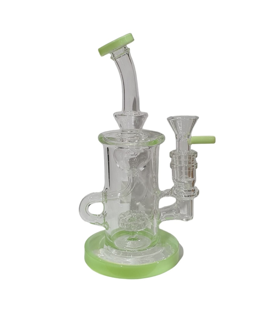 Glass Bong Curve Water Pipe 7' (Pink)