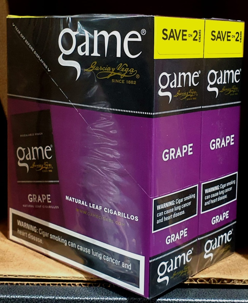 Game Cigarillos Save on2 (Grape)