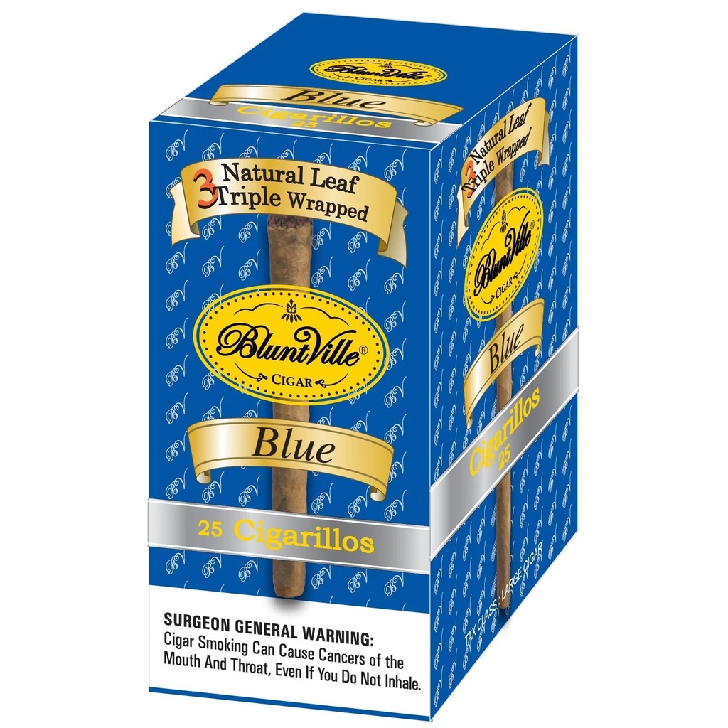 BluntVille Cigarillos -25CT (Blue)