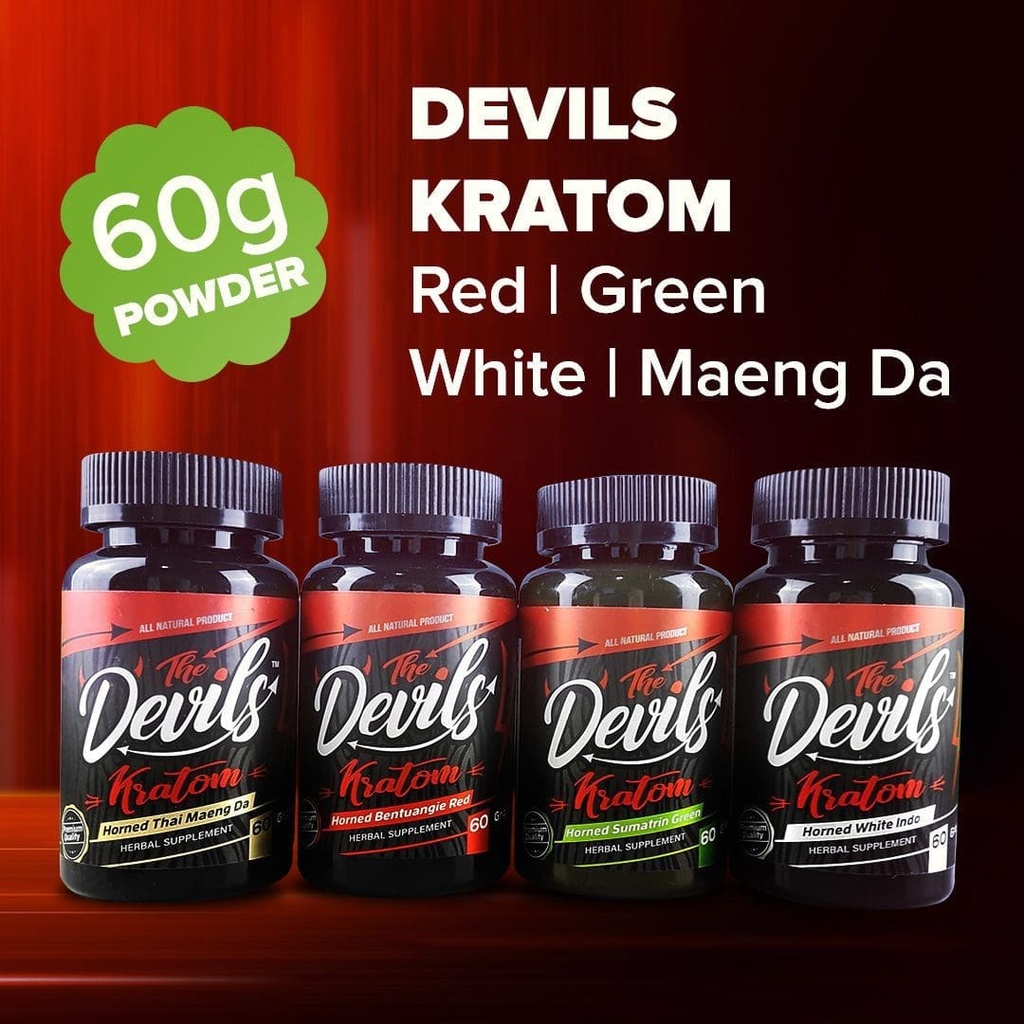 Devils Kratom Capsules Bottle -60 Capsules (Green)