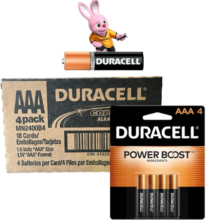 Duracell AAA-18 Cards (4pk)
