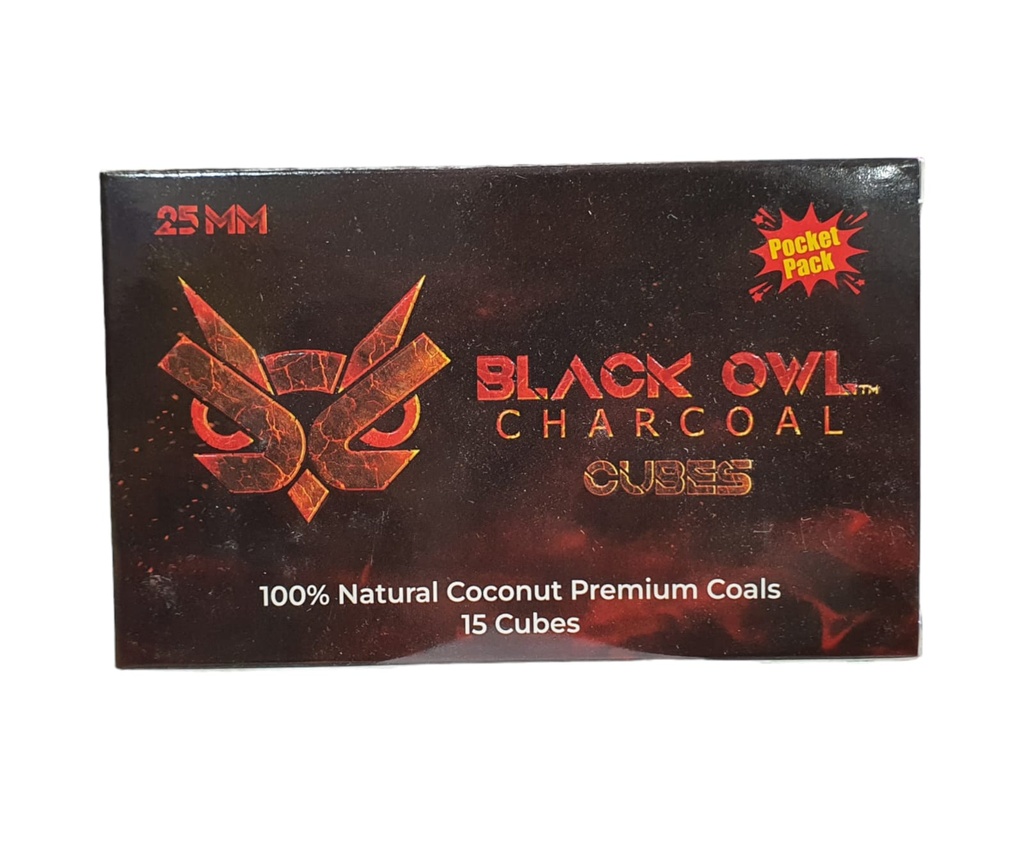 Black Owl Charcoal (25mm 15cubes)