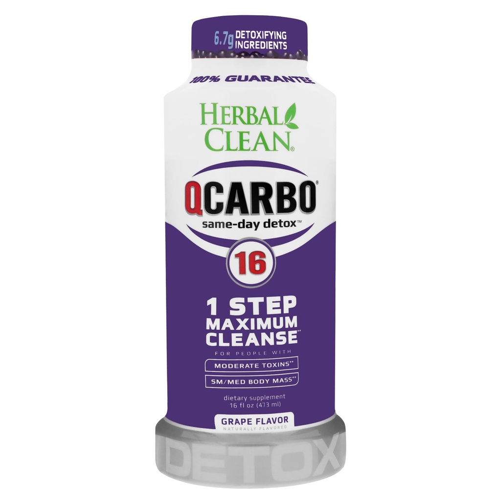 Qcarbo detox (Grape, 16oz)