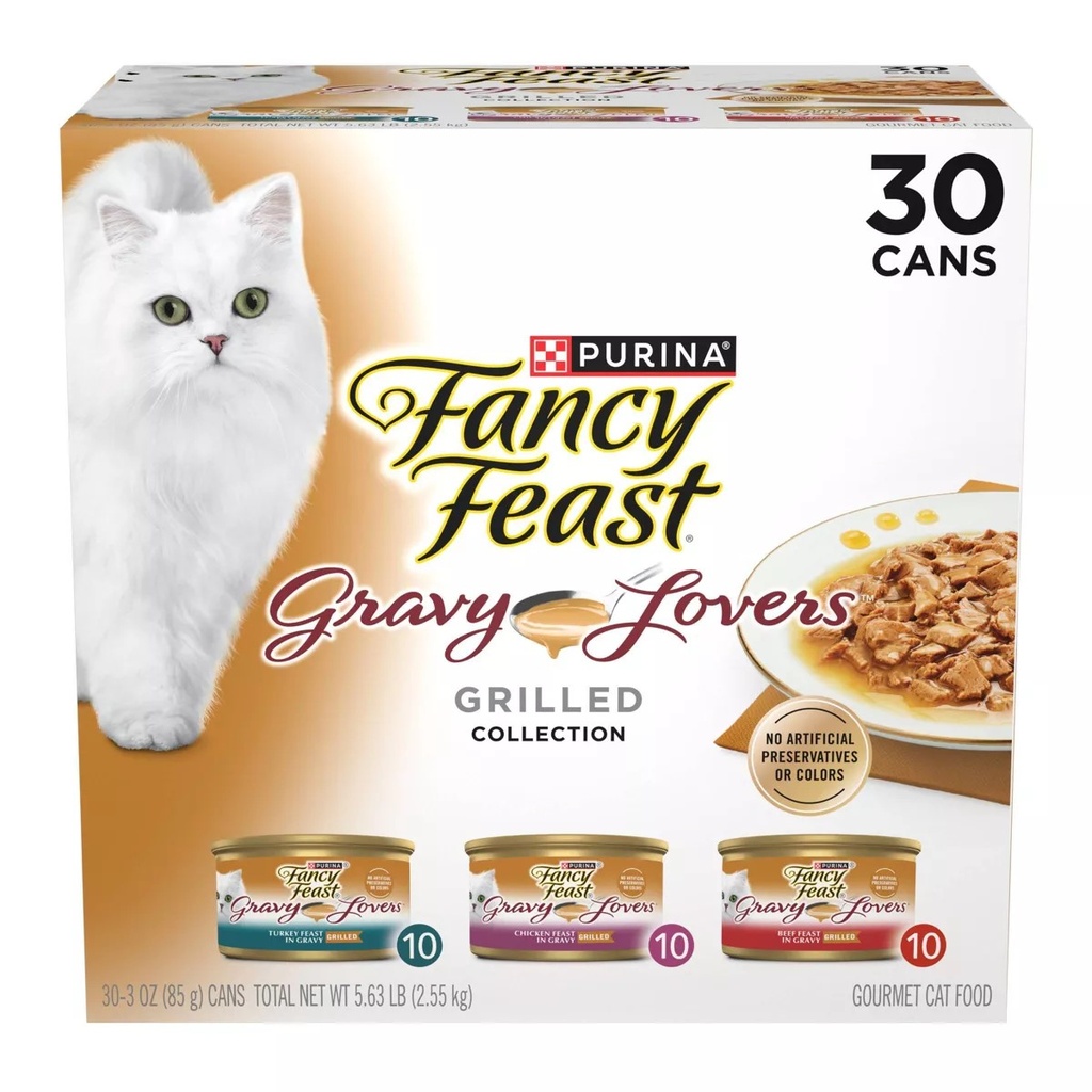Fancy Feast -30 Cans (Gravy Lovers)