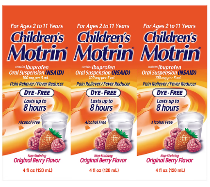 Motrin Children's syrup 4oz-3pk (Regular)