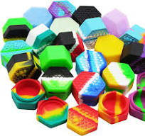 Silicon Wax Container (Hexagon 18ml 20 20pcs)